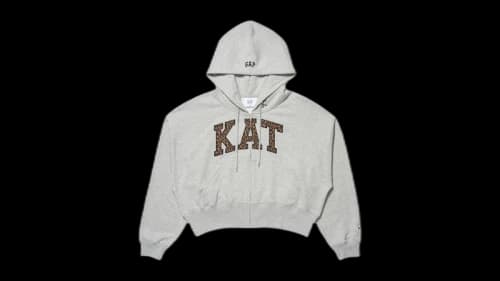Gap x KATSEYE Yoonchae Full Zip Hoodie Grey