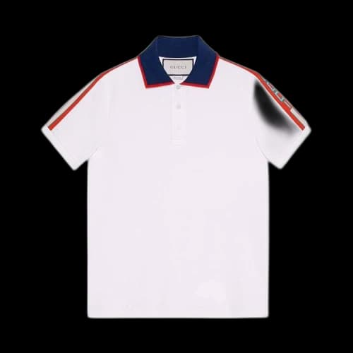 Gucci Polo With Stripe 'White'