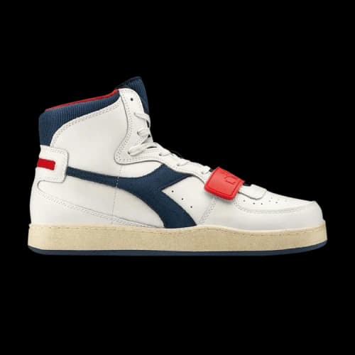 Diadora Mi Basket Used 'White Blue Dark Denim'