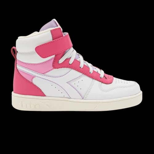 Diadora Magic Basket Mid Little Kid 'White Pink Yarrow'