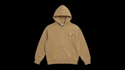 Lotto Match Day Full Zip Hoodie Tan