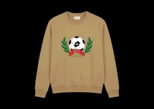 Lotto Match Day Crewneck Sweater Tan