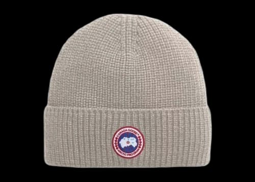 Canada Goose Rib Toque Beanie Tan Heather