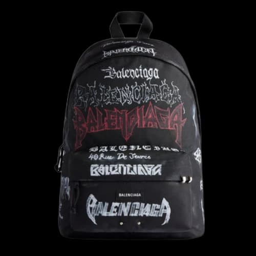 Balenciaga Explorer Backpack Diy Metal Allover 'Black'