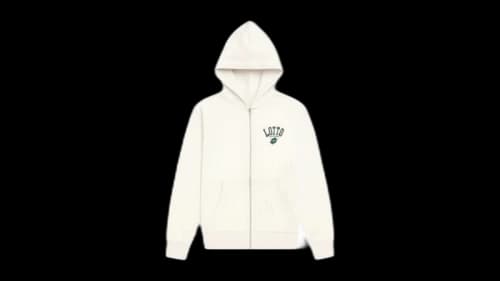 Lotto Legends Live Here Full Zip Hoodie Cream