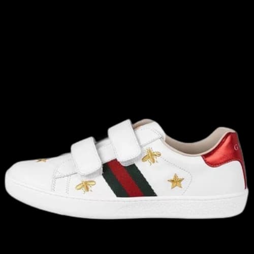 (PS) Gucci Bee and Star Embroidered Ace Sneaker 'White'