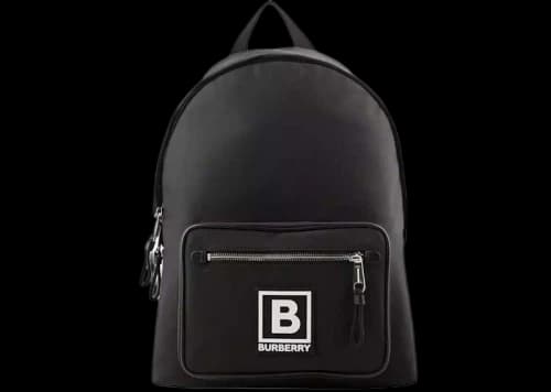 Burberry Abbeydale B Logo Backpack Black/White