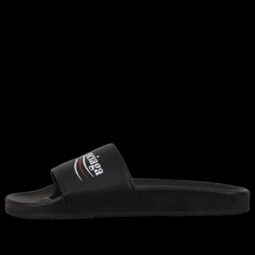 Balenciaga Wave Logo Slippers Sandals Black (Women's)