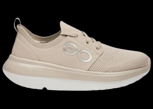OOFOS Stride Lace-Up White Nomad Women's
