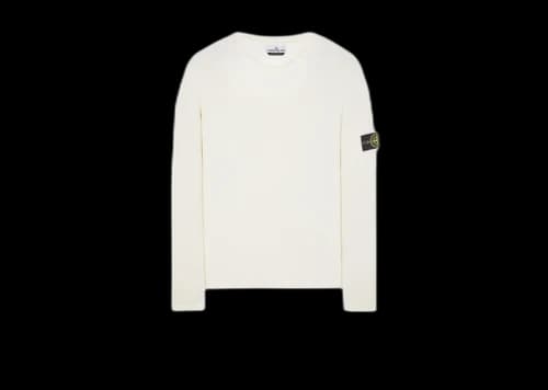Stone Island 507D8 Knit Sweater Natural White