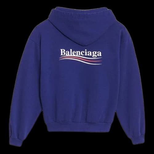 Balenciaga Logo Printing Unisex Blue