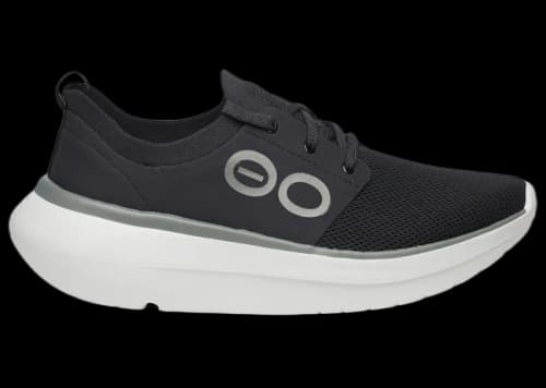 OOFOS Stride Lace-Up Black/White