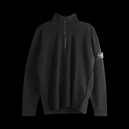 Stone Island Long-Sleeve Polo Shirt 'Black'