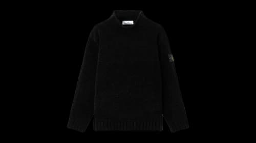 Stone Island Cotton Chenille 5100019 Sweater Black