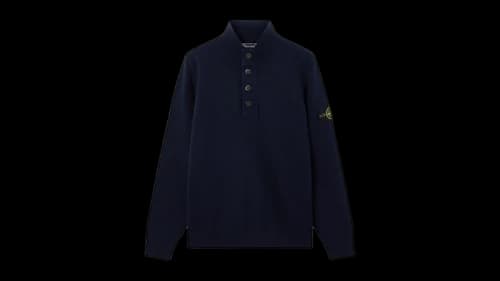 Stone Island Lambswool 5100040 Sweater Black