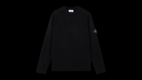 Stone Island Light RWS Geelong Wool 5100045 Sweater Black