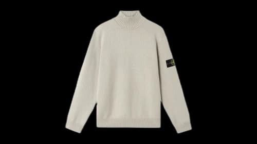 Stone Island Winter Cotton 5100048 Sweater Pearl Grey