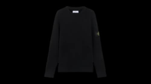 Stone Island Full Rib RWS Wool 5100053 Sweater Black