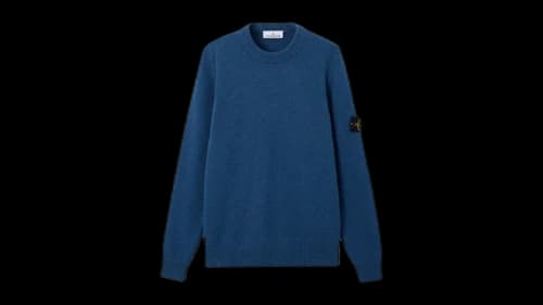 Stone Island Lambswool 5100072 Sweater Steel Blue