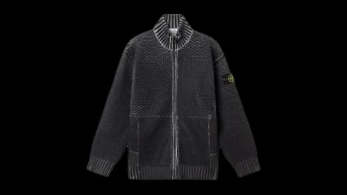 Stone Island Polyester Sublimatic Print 5100081 Sweater Pearl Grey