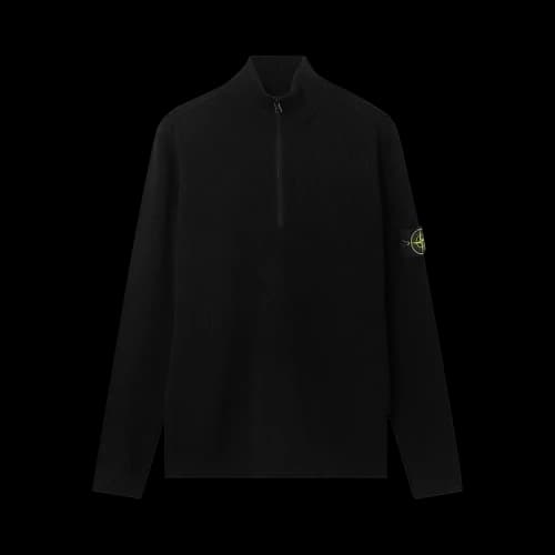 Stone Island Long-Sleeve Polo Shirt 'Black'