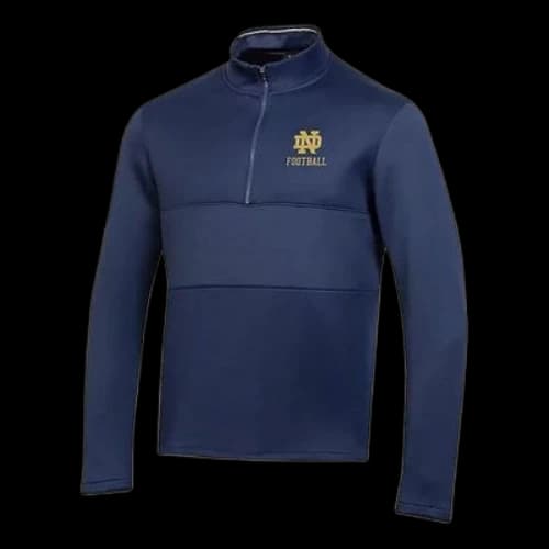 Under Armour University of Notre Dame 1/4 Zip Sweatshirt 'Navy Blue'
