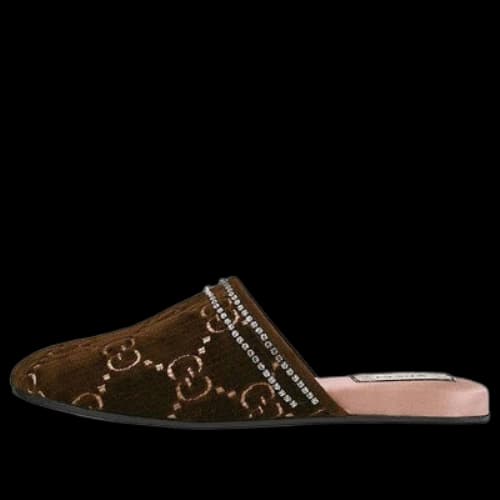 Gucci Double g Brown Slippers (Women's)