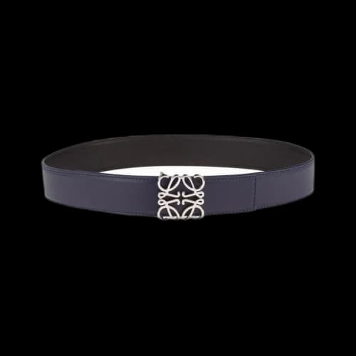 Loewe Anagram Belt 'Navy Blue/Black/Palladium'