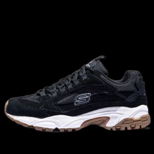 Skechers Stamina Sneakers Black/White/Brown