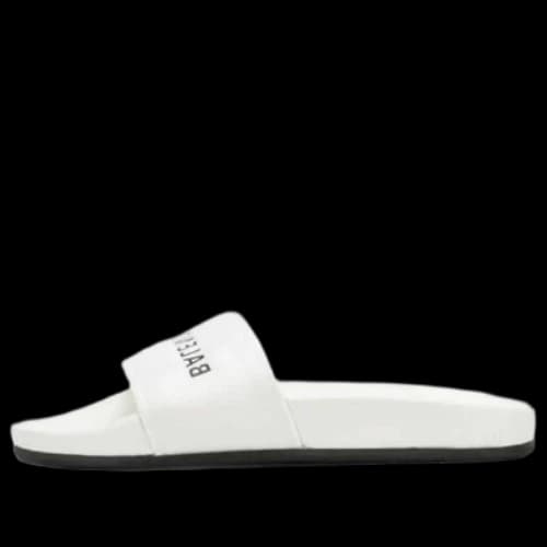 Balenciaga Pool Slides 'White Black' (Women's)