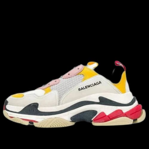 Balenciaga Triple S Sneakers 'White Yellow' (Women's)