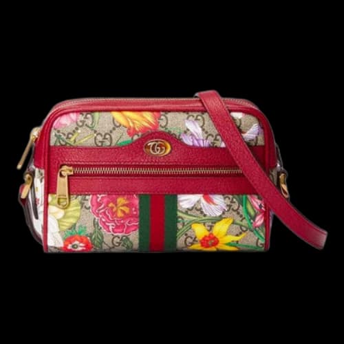 Gucci Ophidia SeriesGG floral Clutch Single Shoulder Bag mini (Women's)