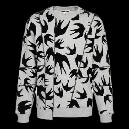 McQ Alexander McQueen Round Neck Pullover light grey