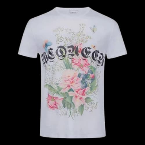 Alexander McQueen Rose Skeleton White