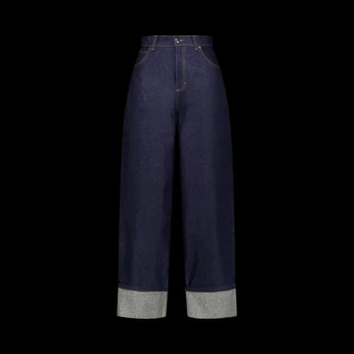 Charles Jeffrey Loverboy Loose Fit Jean With Knitted Pocket 'Blue'