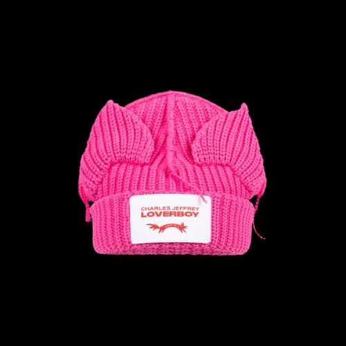 Charles Jeffrey Loverboy Chunky Ears Beanie 'Pink'