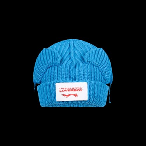 Charles Jeffrey Loverboy Chunky Ears Beanie 'Light Blue'