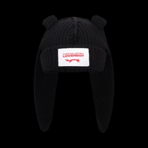 Charles Jeffrey Loverboy Chunky Rabbit Beanie 'Black'