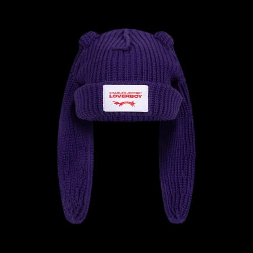 Charles Jeffrey Loverboy Chunky Rabbit Beanie 'Purple'