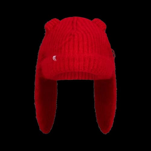 Charles Jeffrey Loverboy Mohair Chunky Rabbit Beanie 'Red'