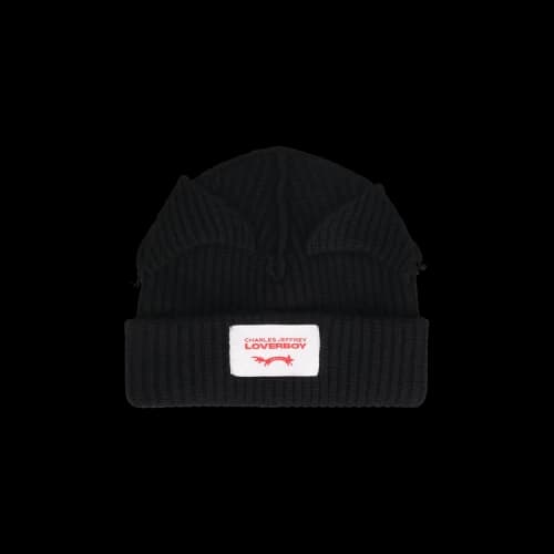 Charles Jeffrey Loverboy Supersized Chunky Ears Beanie 'Black'