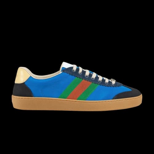 Gucci Web G74 Nylon Sneakers 'Bright Blue'