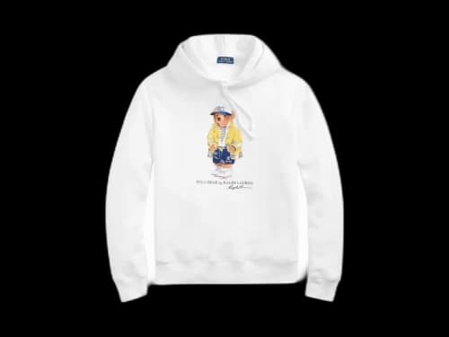 Polo Ralph Lauren CP-93 Bear Fleece Hoodie White