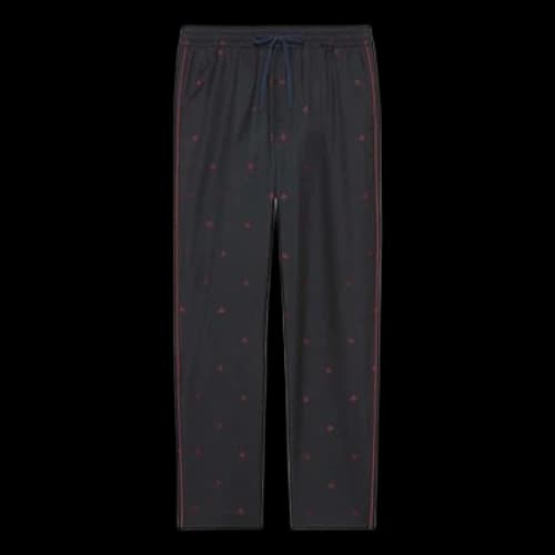 Gucci Wool Bee Pattern Casual Black Long Pants/Trousers