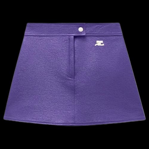 Courrèges Coated Mini Skirt 'Ultraviolet'