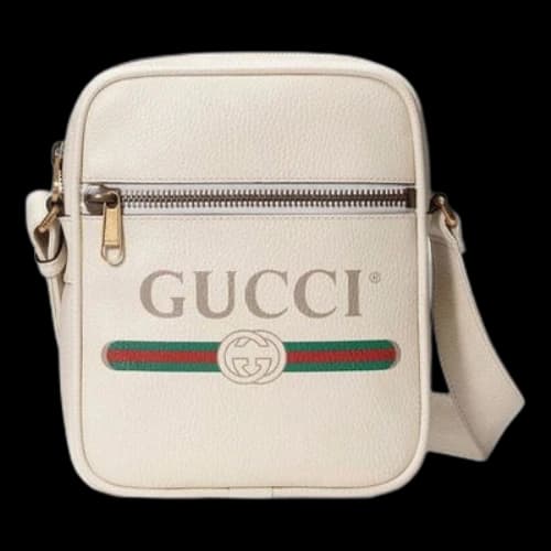 Gucci Print Messenger Bag 'White'