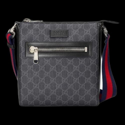 Gucci GG Supreme Small Messenger Bag 'Black'