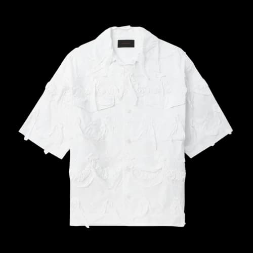Simone Rocha Relaxed Short-Sleeve Shirt 'Whtie'