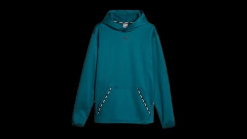 Puma Fit Taped PWRfleece Pullover Hoodie Malachite