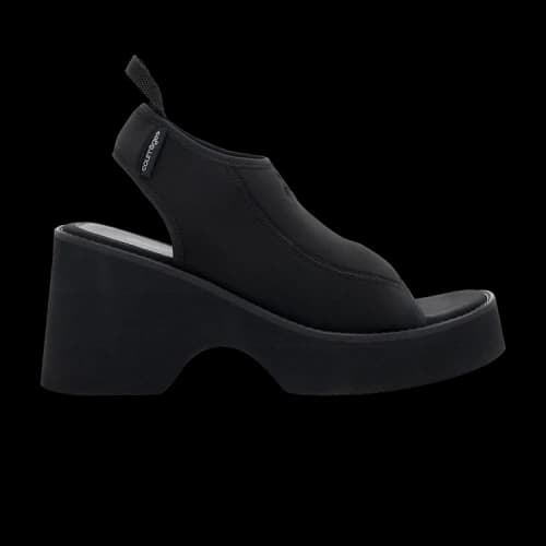 Courrèges Wave Platform Sandals 'Black' (Women's)